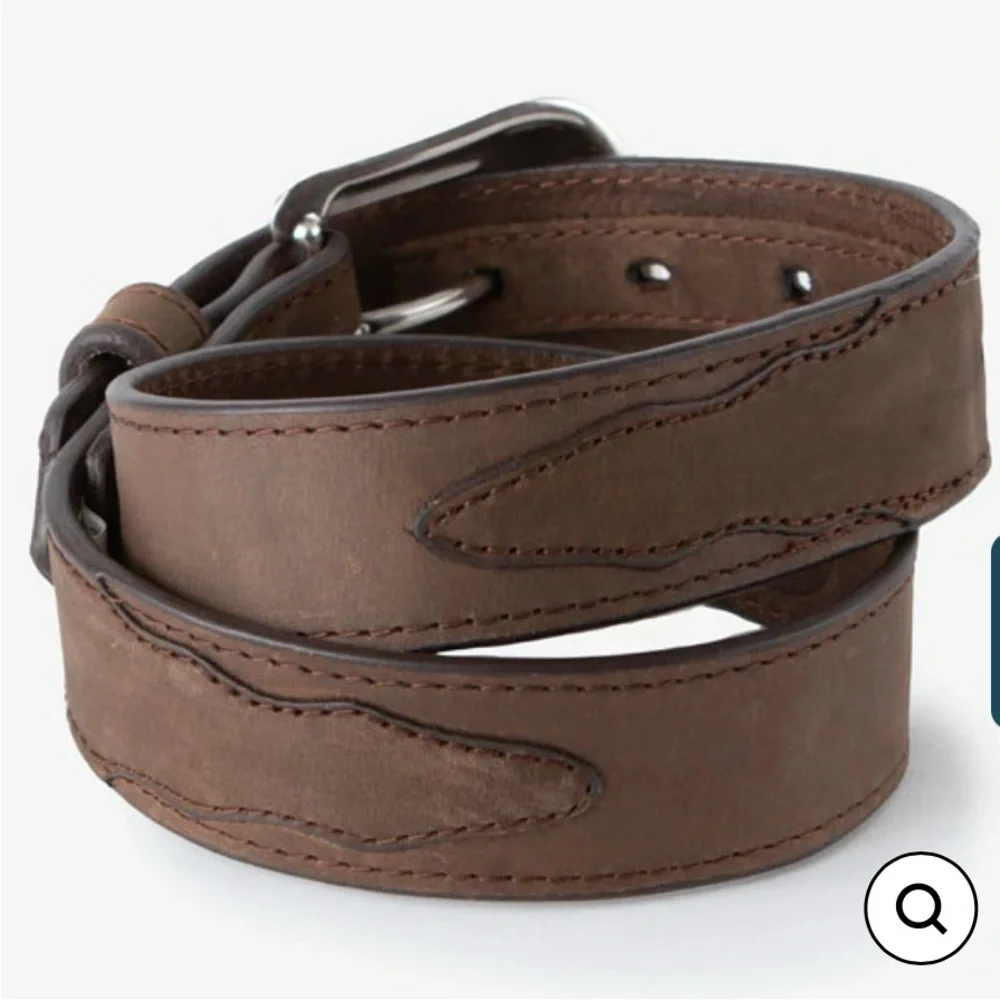 Kids Brown Belt with Intricate Silver Buckle